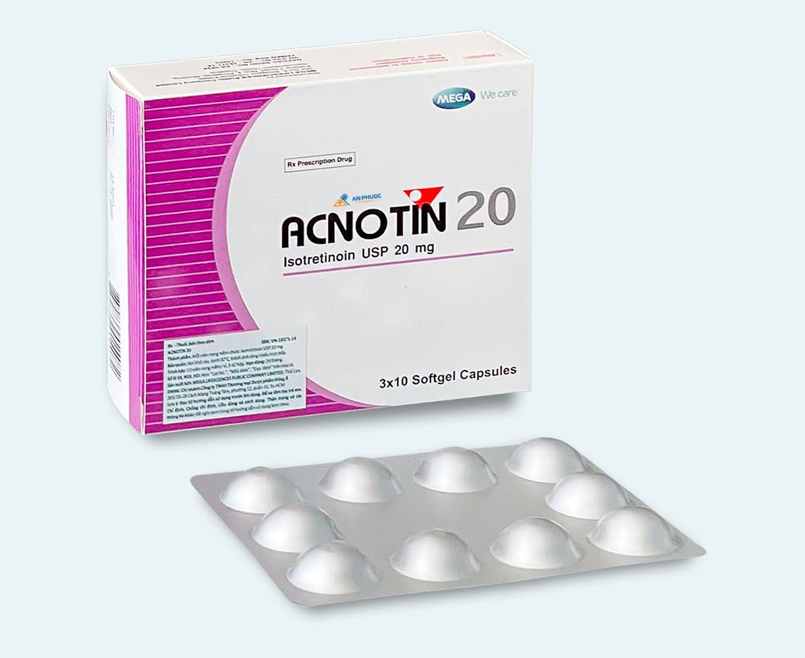Acnotin® 20mg | Isotretionin | Hộp 30v