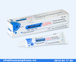 Thuốc Atilimus® 0.03% ( Tacrolimus )