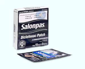 Cao dán Salonpas® Diclofenac Patch - Hộp 15 túi x 2 miếng