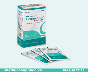 Claminat IMP® 250mg/31,25mg | Hộp 12 Gói