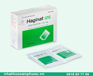 Thuốc Haginat® 125mg ( Cefuroxime ) - Hộp 24 gói