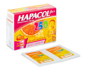 Thuốc Hapacol® 250mg ( Paracetamol ) Hộp 24 gói