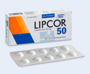 Thuốc Lipcor® 50mg ( losartan ) - Hộp 3 vỉ x 10 viên