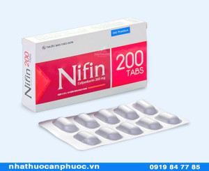 Thuốc Nifin® 200mg ( Cefodoxime ) - Hộp 20v