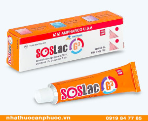 Thuốc bôi da Soslac G3® - Hộp 1 tuýp x 15 gam