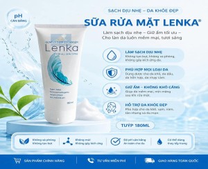 Sửa rửa mặt Lenka® Nhất Nhất | Tuýp 180 ml