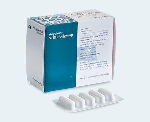 Thuốc Acyclovir Stella® 800mg | Hộp 50v