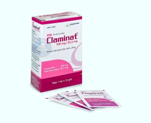 Thuốc Claminat® 500mg/62,5mg - Hộp 12 gói