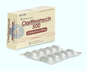 Thuốc Clarithromycin 500mg ( Khapharco ) | Hộp 30v