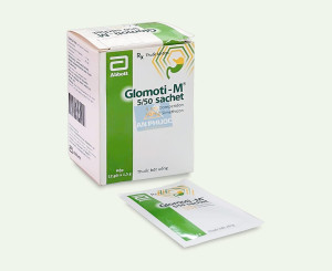 Thuốc Glomoti-M® 5mg/50mg - Hộp 25 gói x 1.5 gam