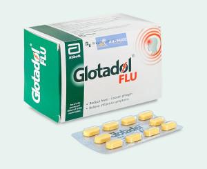 Thuốc Glotadol® Flu - Hộp 10 vỉ x 10 viên