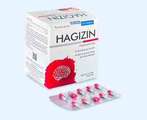 Thuốc Hagizin® 5mg ( flunarizine ) - Hộp 100v