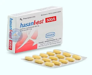 Thuốc Hasanbest 500/5 | Hộp 30v
