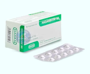 Thuốc Hasanbose® 50mg ( acarbose ) - Hộp 100 viên
