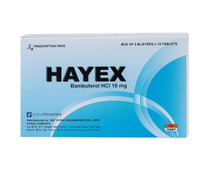 Thuốc Hayex® 10mg ( Bambuterol ) | Hộp 30v