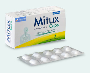 Thuốc Mitux Caps® ( acetylcystein ) | Hộp 60v
