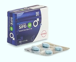 Thuốc Sife-50® ( sildenafil ) | Hộp 1 vỉ x 4 viên
