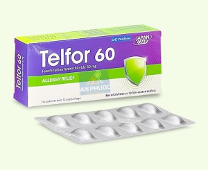 Thuốc Telfor® 60mg ( fexofenadine ) - Hộp 20v