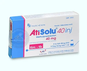 Thuốc tiêm đông khô AtiSolu® 40 inj | Hộp 5 lọ