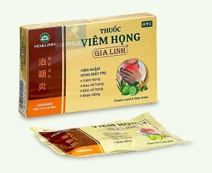 Thuốc viêm họng Gia Linh® - Hộp 16v