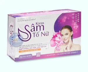 Viên uống đẹp da Koras Sâm Tố Nữ® | Hộp 40v