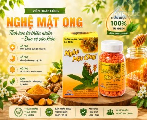 Viên Hoàn Nghệ Mật Ong® Hadipha | Lọ 100 viên