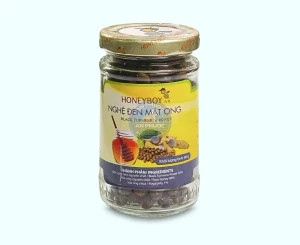 Viên nghệ đen mật ong Honeyboy | Chai 80 gam