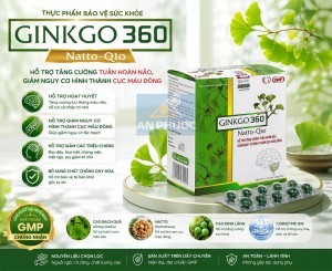 Viên uống bổ não Ginkgo 360® Natto-Q10 | Hộp 100 VNM
