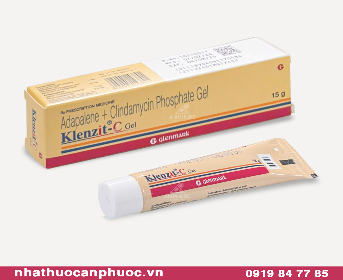 Klenzit®-C Gel | Adapalene Clindamycin | Tuýp 15 Gam