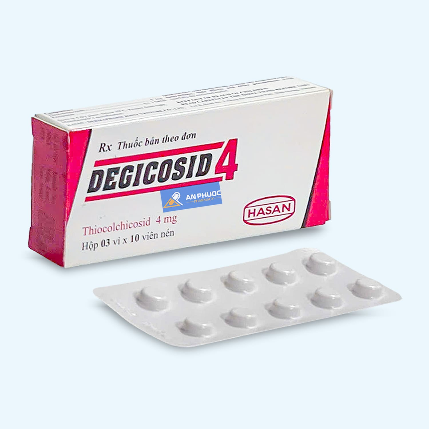 THUỐC DEGICOSID 8 DẠNG VIÊN NÉN ĐIỀU TRỊ CÁC RỐI LOẠN TƯ THẾ CỘT SỐNG Ở NGƯỜI LỚN