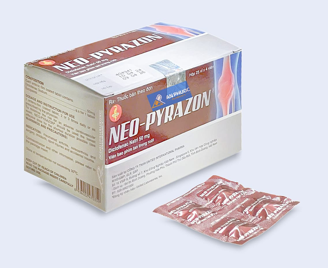 Pyrazon Thuốc Neo-pyrazon® 50mg | Hộp 100v