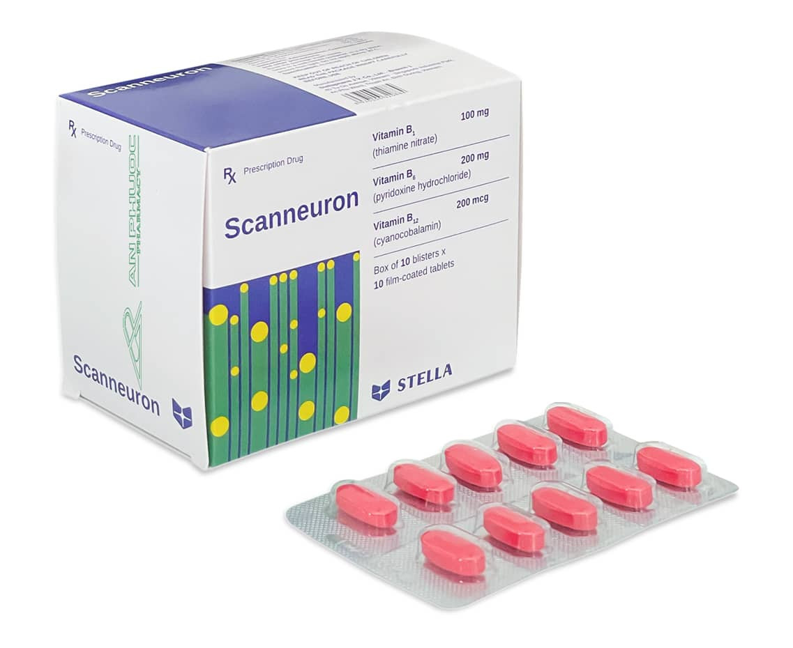 Thuốc Scanneuron® Vitamin B1- B6- B12 | Hộp 100 viên